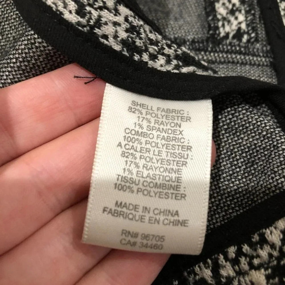 Rebecca Taylor Black and White Snake Skin Print Knit Blazer Size 4 - Picture 5 of 9